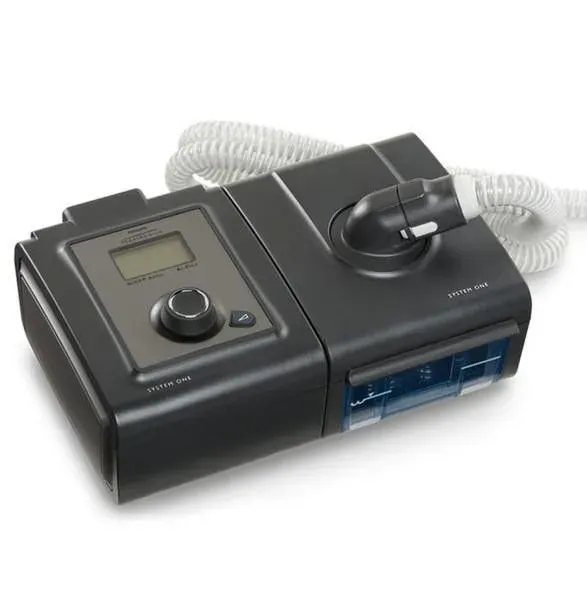 BiPAP machine for sleep apnea and respiratory support therapy