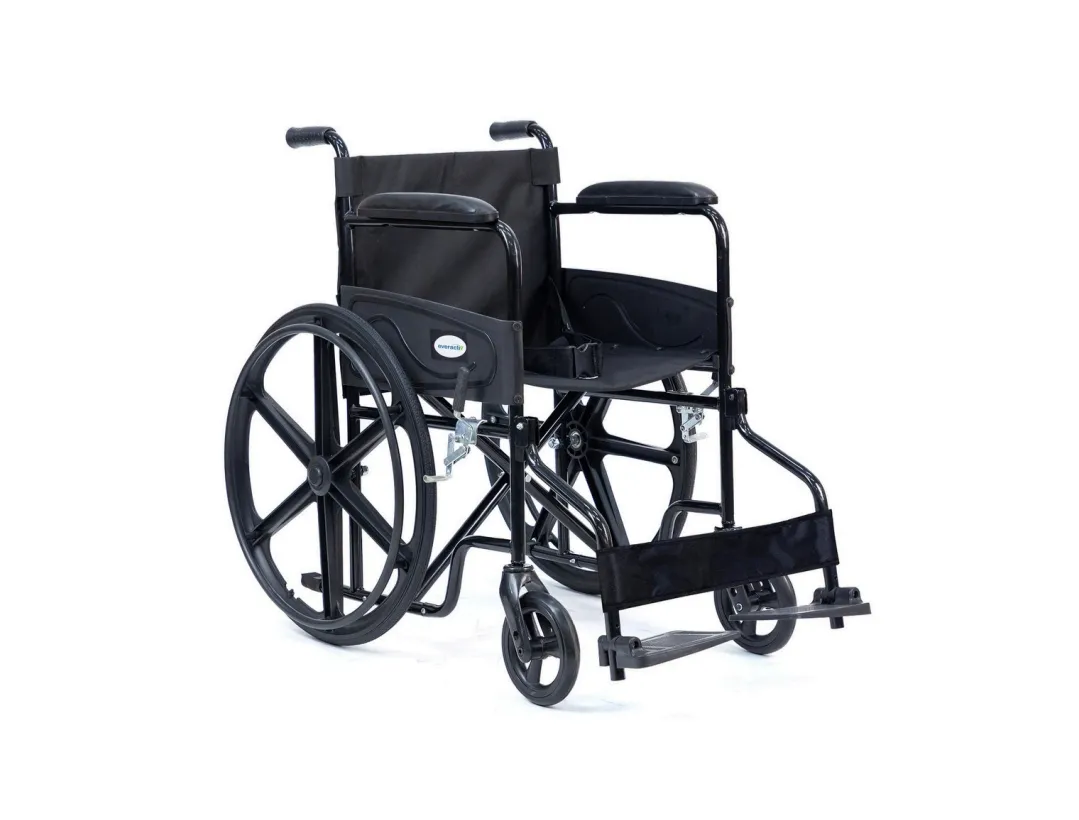 Manual wheelchair for elderly, disabled, and patient mobility support